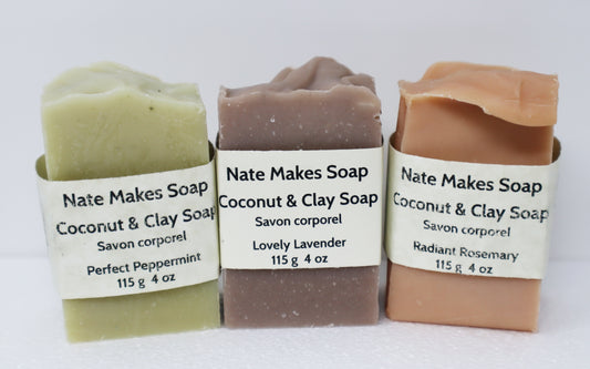 3 Soap Bundle (Lavender, Peppermint and Rosemary)